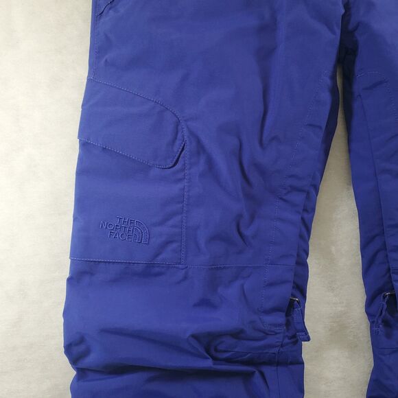 XS The North Face Women's Fourbarrel Insulated Pant Ski Snowboard Blue Low Rise - Picture 10 of 14
